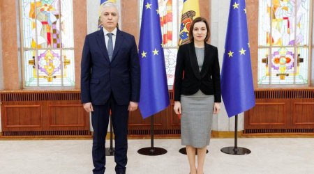 Səfir etimadnaməsini Moldova Prezidentinə təqdim etdi - FOTO