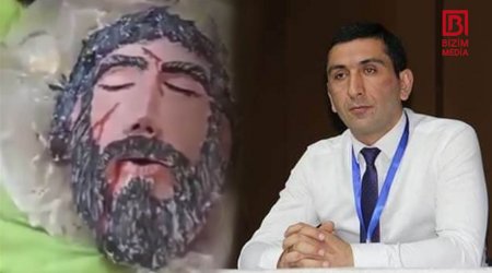 İmam Hüseynin şəkli olan tort hazırladılar – “Onu öldürənlərdən fərqiniz yoxdur” – VİDEO 