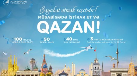 Pulsuz səyahət imkanı: AZAL 100 ödənişsiz aviabilet təqdim edir