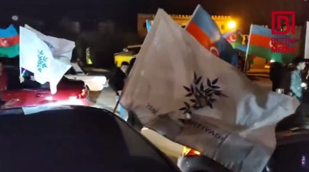 Şəki küçələrində seçkilərdən sonra sevinc dolu ANLAR – VİDEO