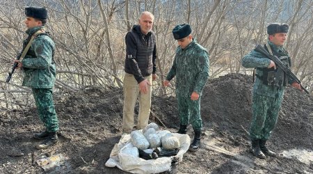 İrandan Azərbaycana 11 kiloqramdan çox narkotik keçirmək istədi - FOTO 