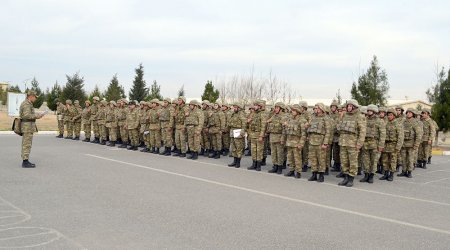 Hərbi vəzifəlilərin təlim toplanışı davam edir – FOTO/VİDEO 