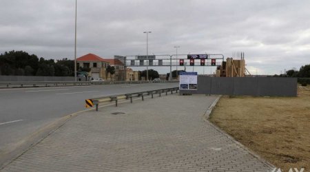 Hava Limanı-Mərdəkan-Zağulba yolunda yerüstü piyada keçidi TİKİLİR - FOTO