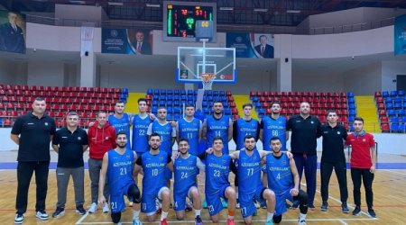 Basketbol millimiz yoxlama oyununda qalib gəldi