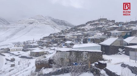 Şimal bölgəsində avtomobil yolları buz bağlayıb - FOTO