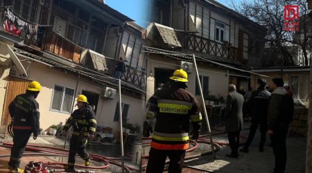 Bakının mərkəzində YANĞIN – YENİLƏNİB - FOTO/VİDEO