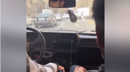 Bakıda avtoxuliqanlıq edən sürücü qəza törətdi – VİDEO  
