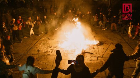Paytaxt sakinləri Od çərşənbəsini qeyd edir - FOTOREPORTAJ