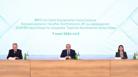 COP29 ilə əlaqədar Təşkilat Komitəsinin ikinci iclası keçirilib - FOTO