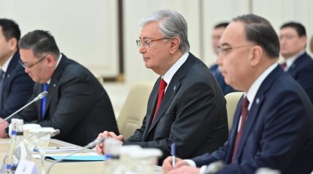 Kasım-Jomart Tokayev Milli Məclisdə olub - FOTO