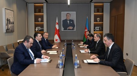 Ceyhun Bayramov gürcüstanlı həmkarı ilə regional vəziyyəti müzakirə etdi - FOTO 