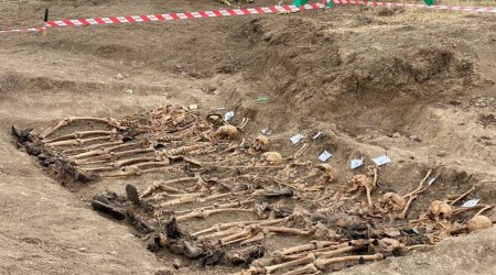 Xocalıda kütləvi məzarlıqda aşkar edilmiş insan qalıqlarının sayı 18-ə ÇATIB - FOTO