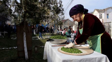 Qusarda yaşayan ləzgilər Bahar bayramını belə qeyd edirlər - FOTO