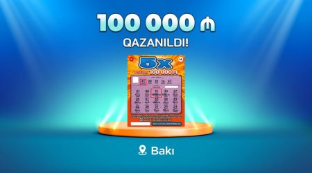 Bakı sakini “5X” lotereyasında 100 000 manat qazandı - VİDEO