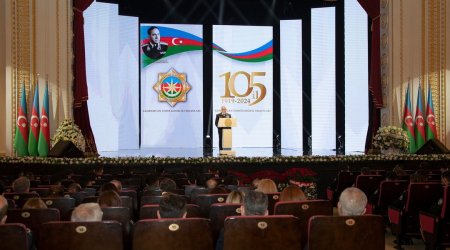 Təhlükəsizlik orqanlarının 105 illiyi ilə bağlı təntənəli tədbir təşkil olunub - FOTO