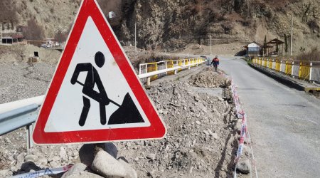 İsmayıllı-Lahıc avtomobil yolunu birləşdirən ana yol uçub - FOTO