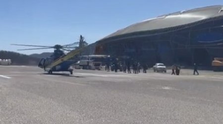 Laçın aeroportuna ilk eniş - VİDEO
