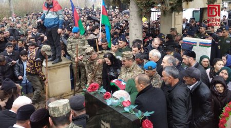 Şəhid leytenant Salyanda torpağa TAPŞIRILDI – FOTO/VİDEO