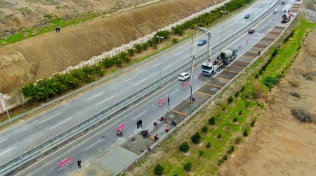 Sürücülərin NƏZƏRİNƏ: Bu yolda təmir-bərpa işləri aparılır – FOTO  