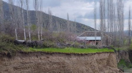 İsmayıllının Kürdmaşı kəndində sürüşmə təhlükəsi var - FOTO