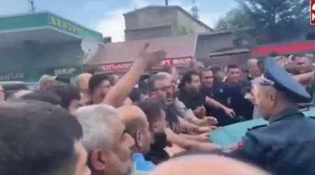 Qazaxla sərhəddə ermənilərlə yerli polislər arasında toqquşma - ANBAAN VİDEO