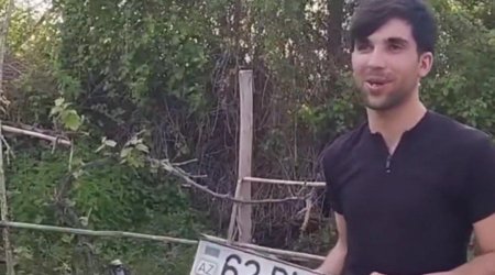 Azərbaycanda sürücü dəhşətli qəzadan sağ çıxdı - VİDEO 