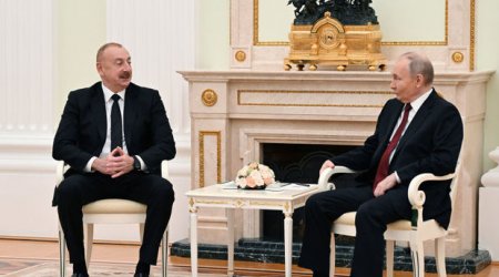 İlham Əliyev və Vladimir Putinin BAM veteranları ilə görüşü KEÇİRİLİB - VİDEO