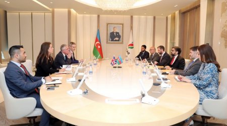 SOCAR prezidenti Böyük Britaniyanın rəsmiləri ilə əməkdaşlıq məsələlərini müzakirə edib - FOTO