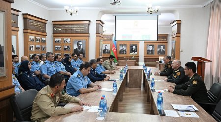 Pakistanın hərbi təhsil üzrə nümayəndələri Milli Müdafiə Universitetində - FOTO