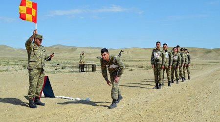 Azərbaycan Ordusunda hərbiləşdirilmiş kross birinciliyi keçirildi - FOTO/VİDEO