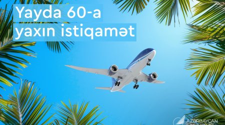 AZAL bu yay 60-a yaxın istiqamətdə uçacaq