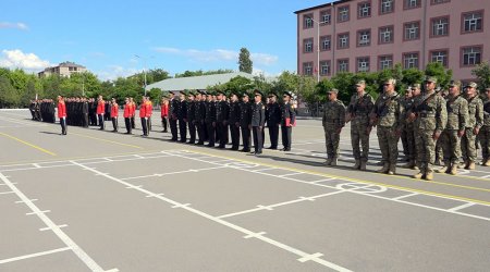 Əlahiddə Ümumqoşun Orduda təkmilləşdirmə kursunun buraxılış mərasimi keçirilib - FOTO/VİDEO