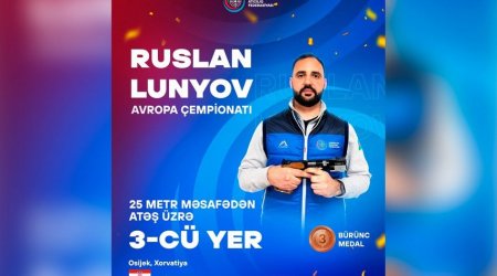 Atıcımız Avropa çempionatında bürünc medal QAZANDI