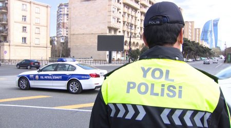 Yol polisinin qanuni tələbinə əməl etməyən yük avtomobilinin sürücüsü belə SAXLANILDI - VİDEO