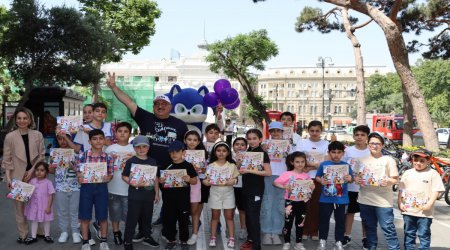 Dənizkənarı Milli Parkda uşaqların iştirakı ilə veloyürüş təşkil edilib