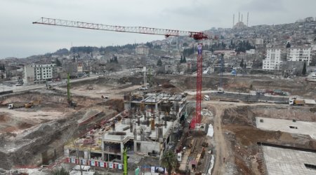 Kahramanmaraşda Azərbaycan məhəlləsinin tikintisinin yeni görüntüləri - VİDEO