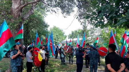 İldırım vurması nəticəsində həlak olan mayor Baxış Baxışlı dəfn edildi – FOTO/VİDEO