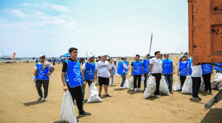 IDEA Şüvəlan çimərliyində təmizlik aksiyası KEÇİRDİ - FOTO