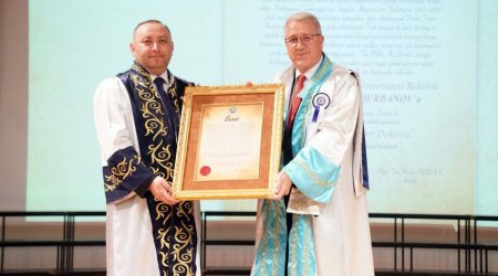 Zəfər Qurbanov Ege Universitetinin “Fəxri doktoru” adına layiq görüldü – FOTO