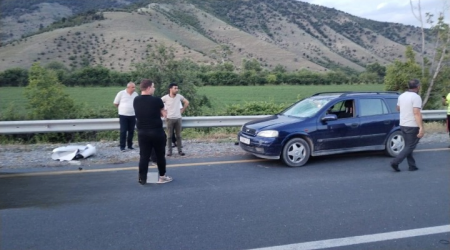 Oğuzda avtomobil 53 yaşlı velosipedçini vurub - FOTO