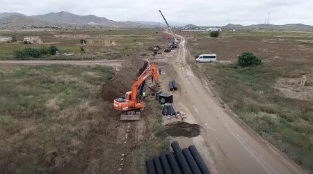 Laçından Bakıya su kəməri çəkiləcək - VİDEO