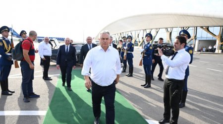 Viktor Orban Füzuli Beynəlxalq Hava Limanından YOLA SALINDI - FOTO