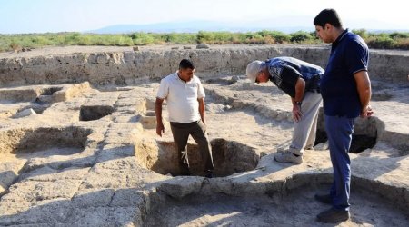 Naftalanda tarixi abidə qalıqları AŞKARLANDI - FOTO