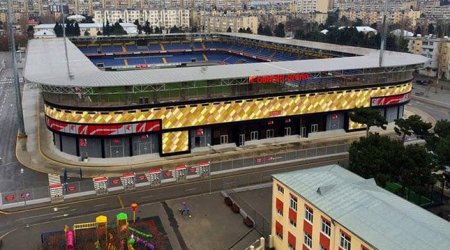 “Neftçi Arena”da oturacaqların rəngi dəyişdirildi - FOTO