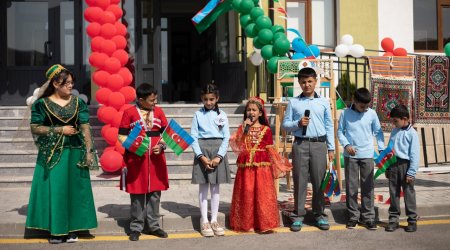 Laçın rayonunun Sus kəndində məktəb və bağça fəaliyyətə başladı - FOTO