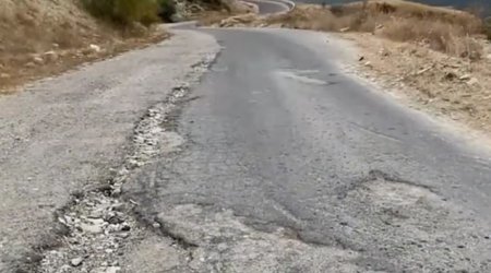 Şamaxıda torpaq sürüşməsi: Təhlükəli vəziyyət yarandı - VİDEO