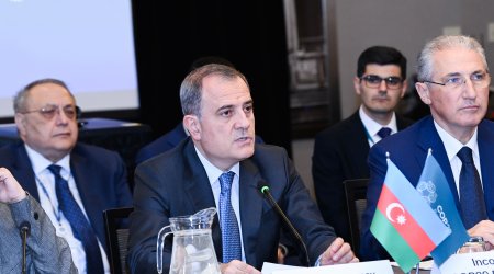 Ceyhun Bayramov İqlim Maliyyəsi mövzusunda qeyri-formal dialoq tədbirində çıxış edib - FOTO