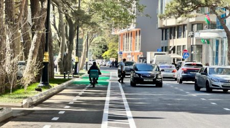 Bakının daha bir küçəsində yeni avtobus zolağı çəkiləcək