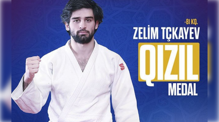 Böyük Dəbilqə: Cüdoçumuz qızıl medal qazandı