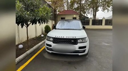 Narkotik çəkib "Range Rover" sürdü, saxlanıldı – FOTO